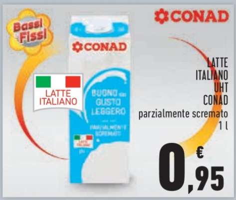 LATTE ITALIANO UHT CONAD