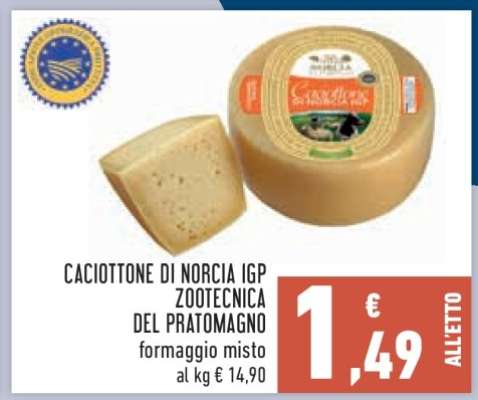 Caciottone di Norcia IGP Zootecnica del Pratomagno