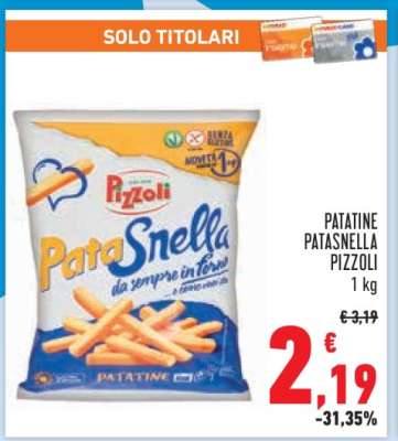 Patatine Patasnella Pizzoli