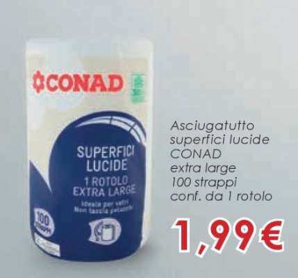 Asciugatutto superfici lucide CONAD
