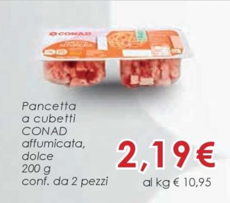 Pancetta a cubetti CONAD