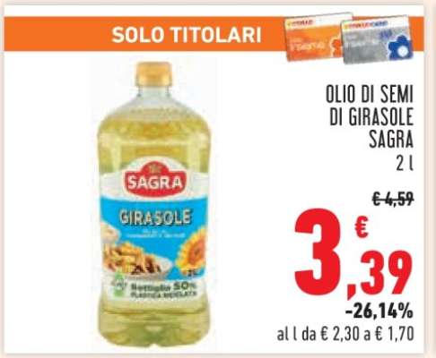 Olio di Semi di Girasole Sagra