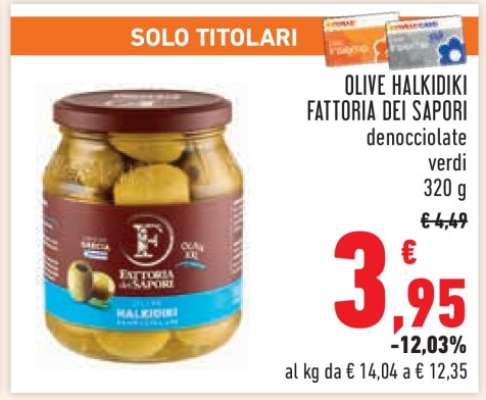 OLIVE HALKIDIKI FATTORIA DEI SAPORI