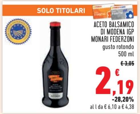Aceto Balsamico di Modena IGP Monari Federzoni