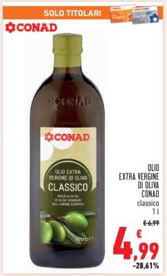 Olio Extra Vergine di Oliva Conad