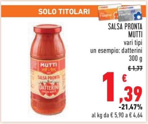 SALSA PRONTA MUTTI
