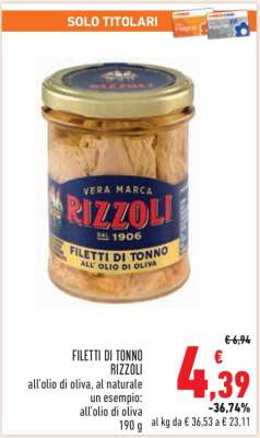 Filetti di Tonno Rizzoli