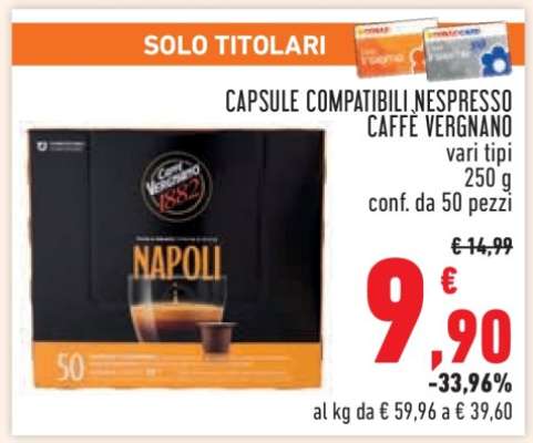 CAPSULE COMPATIBILI NESPRESSO CAFFÈ VERGNANO
