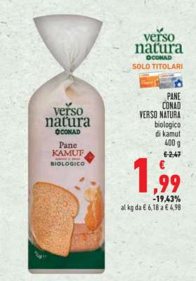 Pane Conad Verso Natura