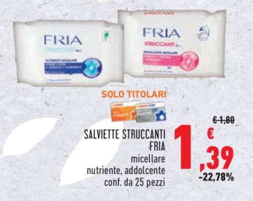 Salviette Struccanti Fria