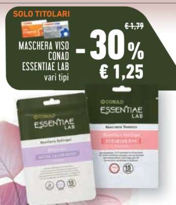 Maschera Viso Conad Essentiae Lab