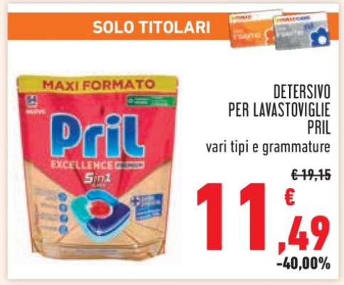 DETERSIVO PER LAVASTOVIGLIE PRIL