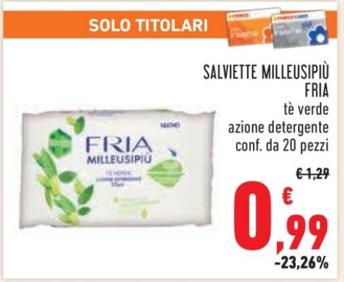 Salviette MilleusiPiù Fria