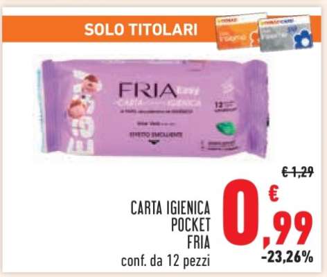 CARTA IGIENICA POCKET FRIA