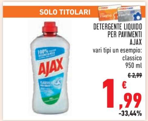 DETERGENTE LIQUIDO PER PAVIMENTI AJAX
