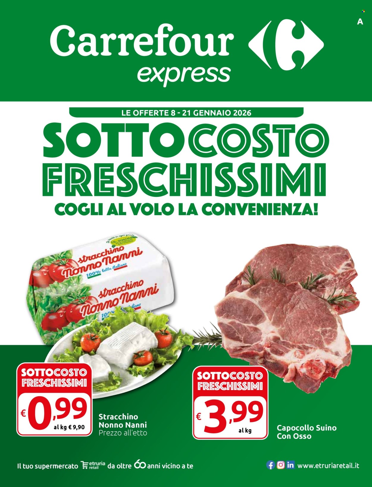 Volantino Carrefour - 8/1/2026 - 21/1/2026. Pagina 1