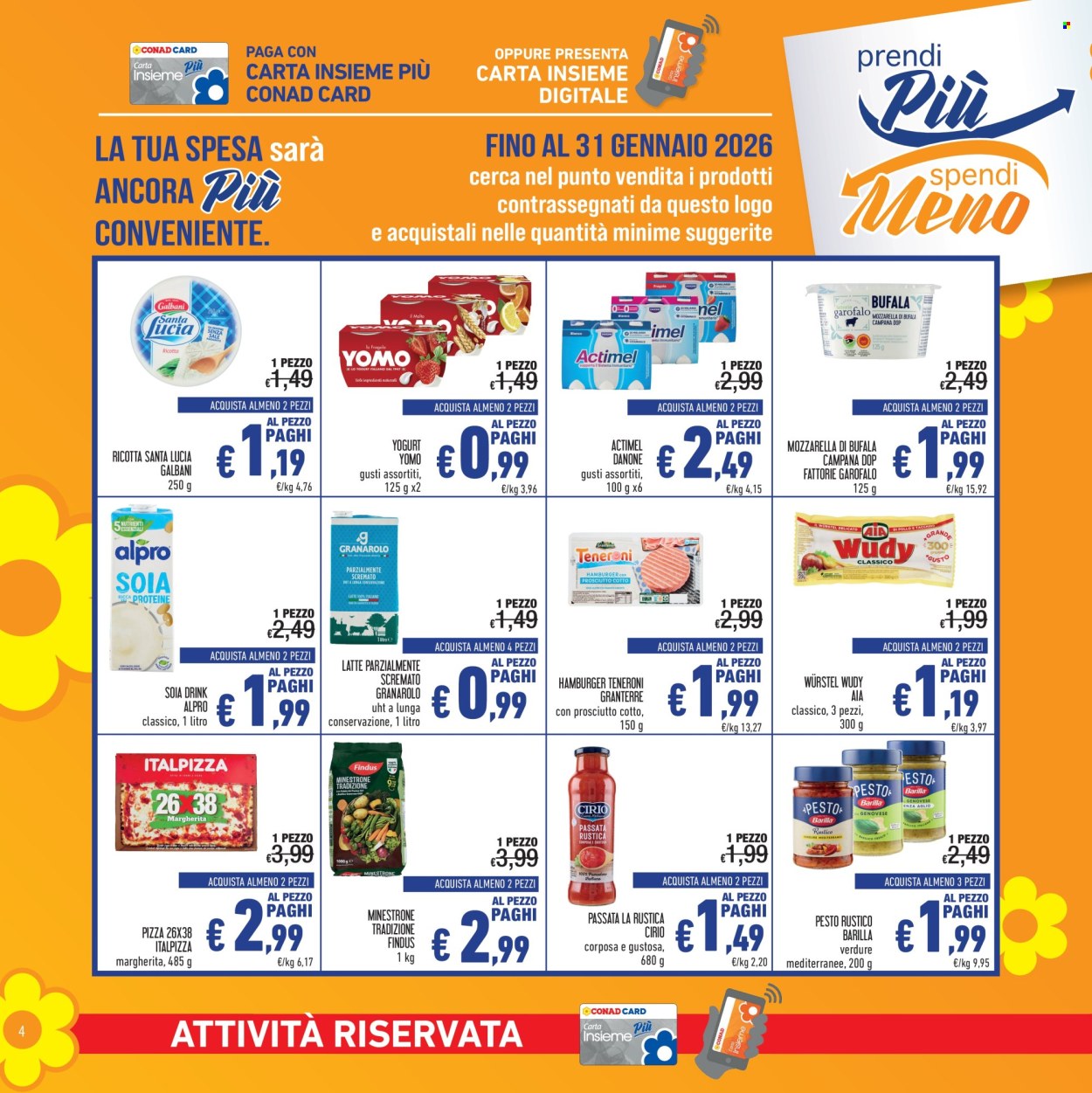 Volantino Spesa Facile Conad - 7/1/2026 - 31/1/2026. Pagina 4