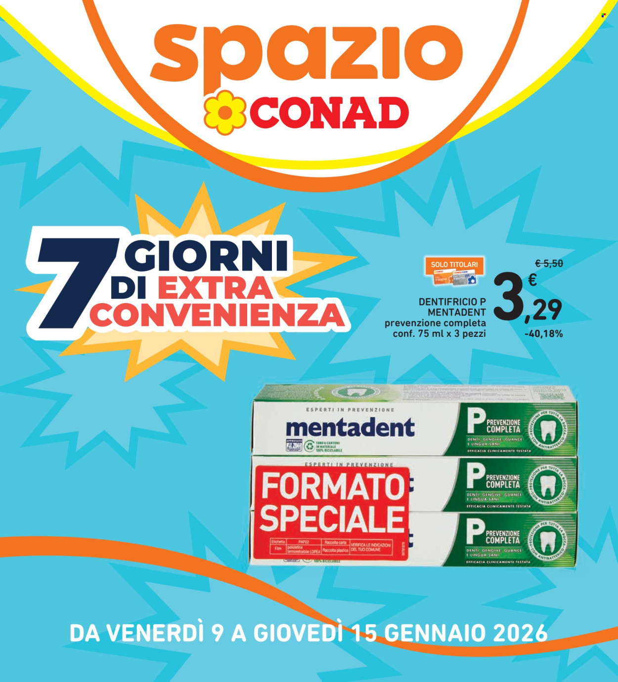 Volantino Spazio Conad - 9/1/2026 - 15/1/2026. Pagina 1
