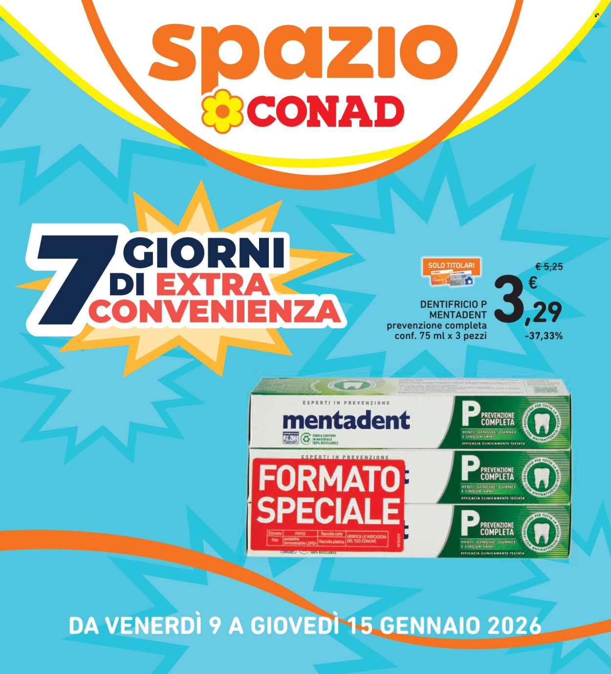 Volantino Spazio Conad - 9/1/2026 - 15/1/2026. Pagina 1