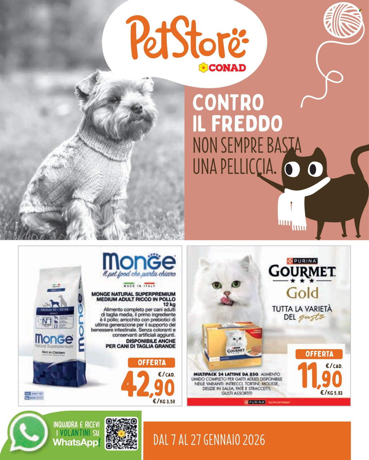 Volantino Pet Store Conad - 7/1/2026 - 27/1/2026. Pagina 1