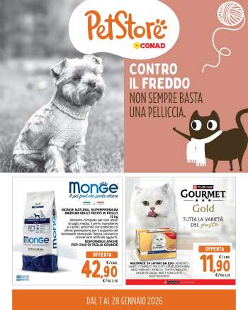 Volantino Pet Store Conad - 7/1/2026 - 28/1/2026.