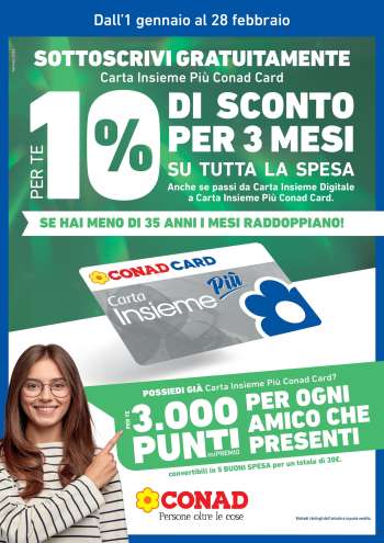 Volantino Conad - 1/1/2026 - 28/2/2026.