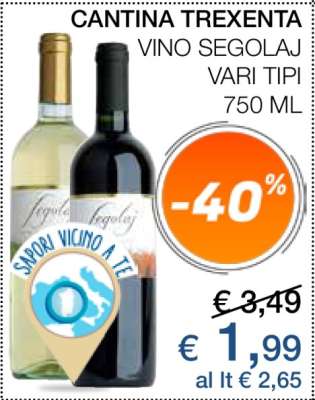 CANTINA TREXENTA VINO SEGOLAJ