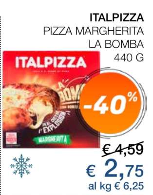 ITALPIZZA PIZZA MARGHERITA LA BOMBA