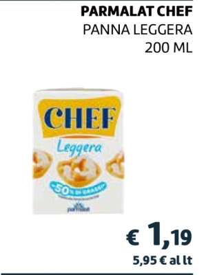 PARMALAT CHEF PANNA LEGGERA