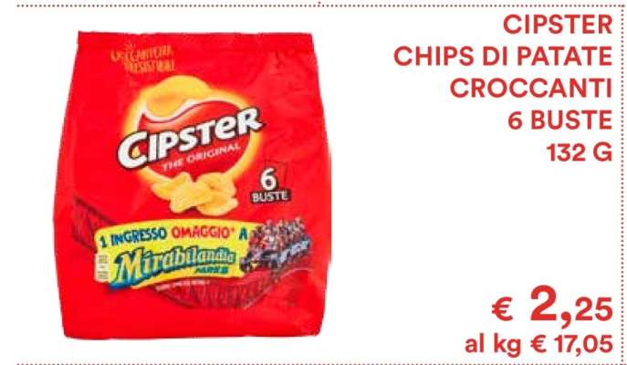CIPSTER CHIPS DI PATATE CROCCANTI