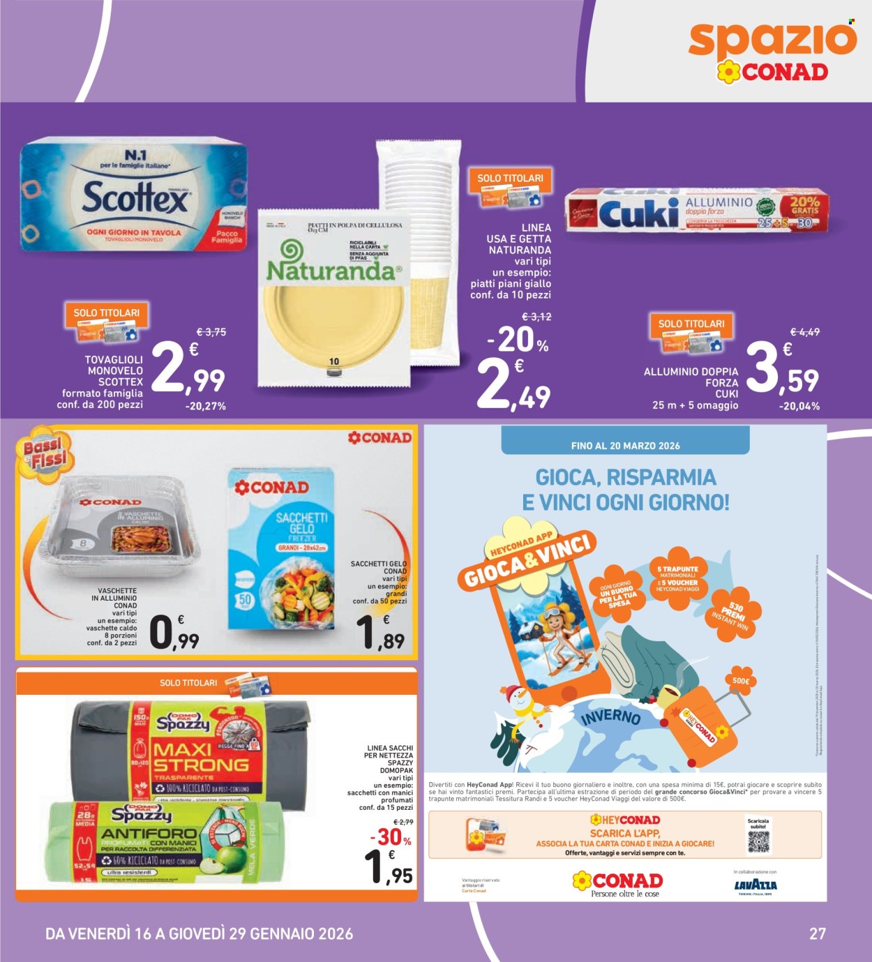 Volantino Spazio Conad - 16/1/2026 - 29/1/2026. Pagina 27