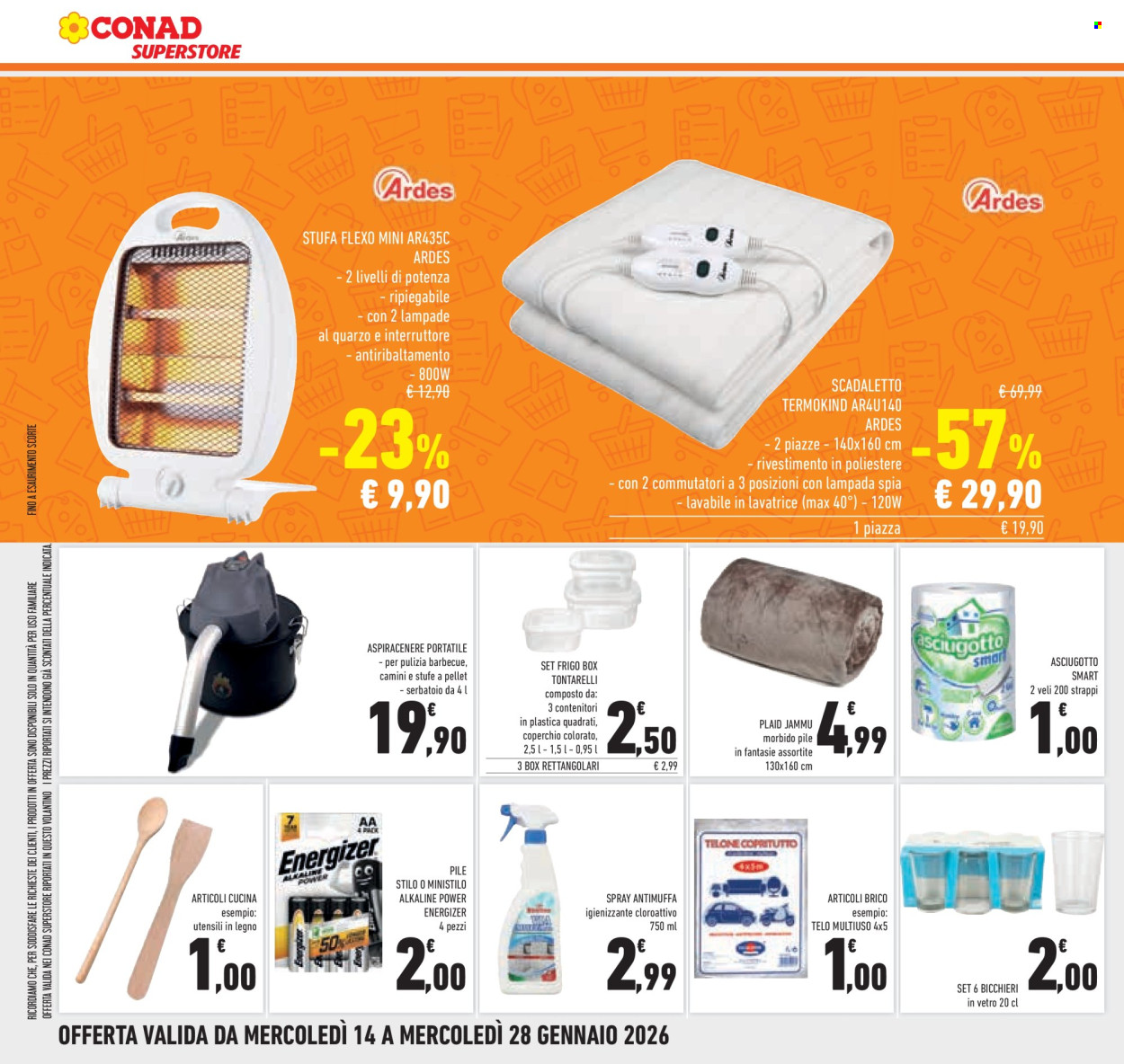 Volantino Conad Superstore - 14/1/2026 - 28/1/2026. Pagina 14