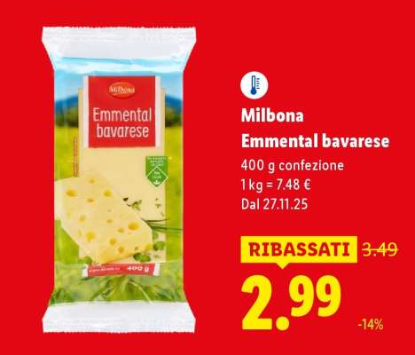 Milbona Emmental bavarese