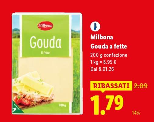 Milbona Gouda a fette