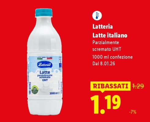 Latteria Latte italiano