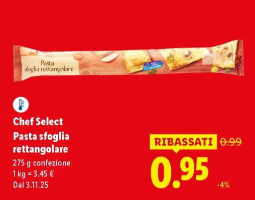 Chef Select Pasta sfoglia rettangolare