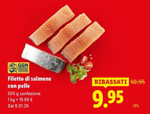 Filetto di salmone con pelle