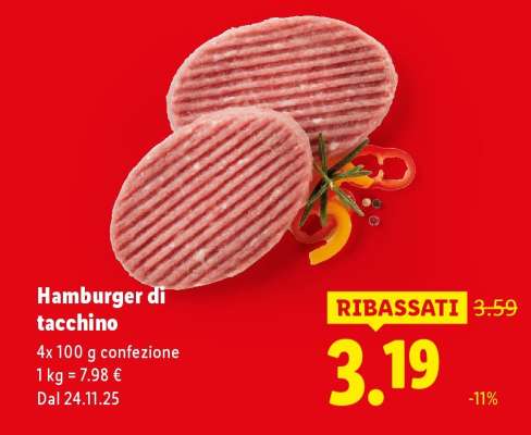 Hamburger Di Tacchino