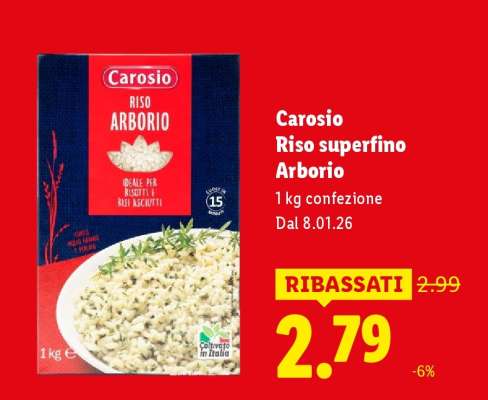 Carosio Riso superfino Arborio