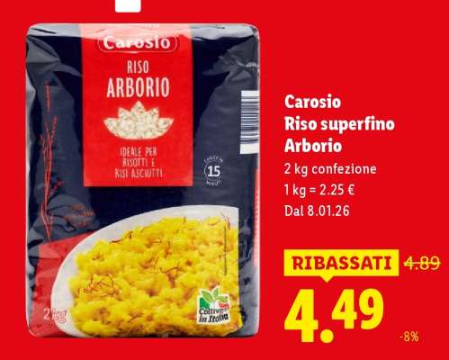 Carosio Riso superfino Arborio