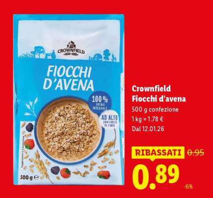 Crownfield Fiocchi d'avena