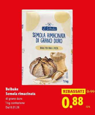 Belbake Semola rimacinata