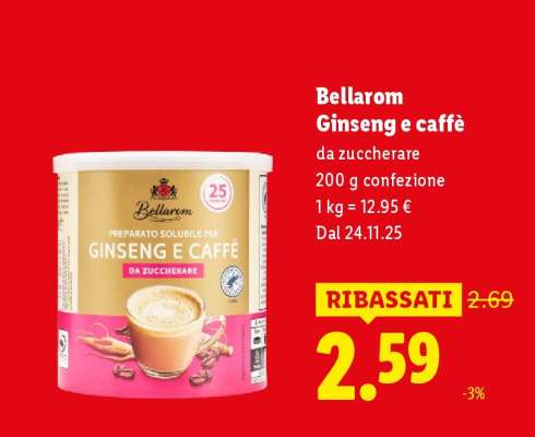 Bellarom Ginseng e caffè