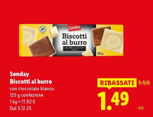 Sonday Biscotti al burro