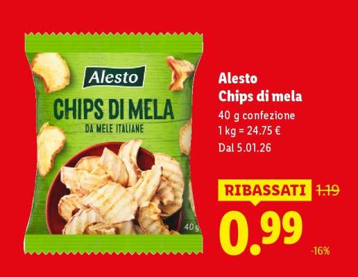 Alesto Chips di mela
