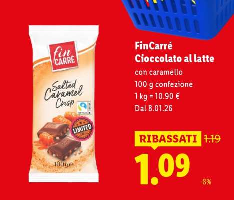 FinCarré Cioccolato al latte