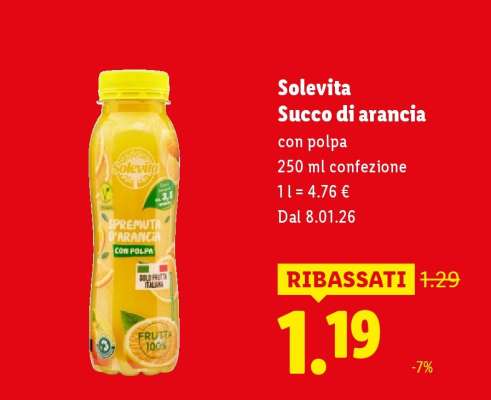 Solevita Succo di arancia