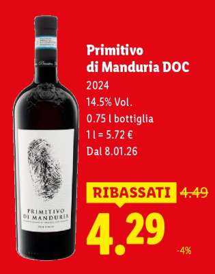 Primitivo di Manduria DOC