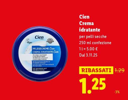 Cien Crema idratante