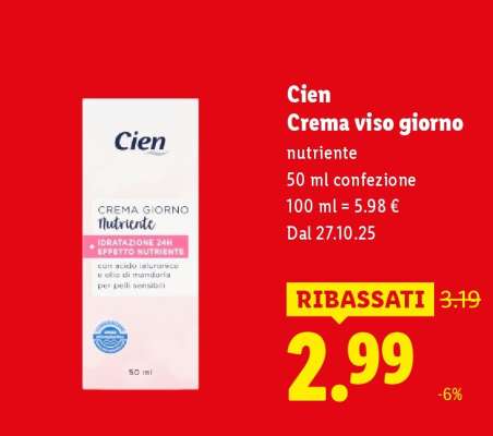 Cien Crema viso giorno